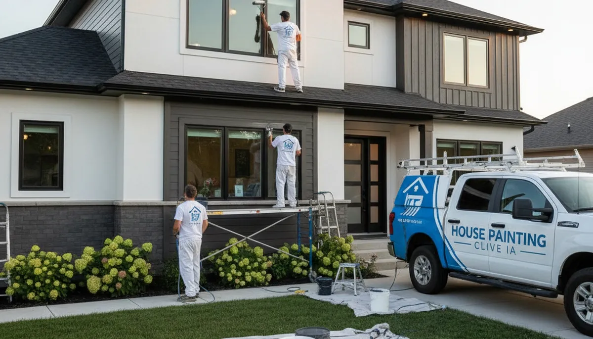 House painting service in Des Moines, IA by professional painters for exterior and interior homes