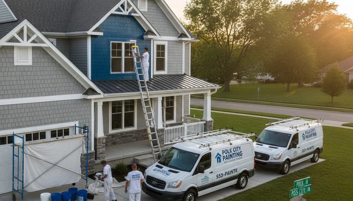 Des Moines, IA house painters providing professional interior and exterior painting services